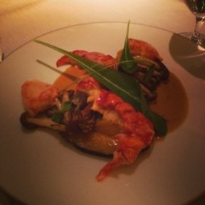 Gluten-free lobster entree from Clement at The Peninsula